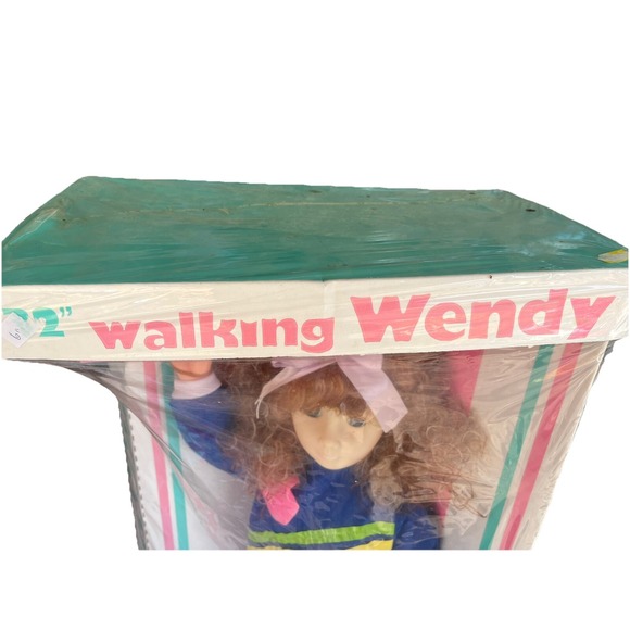 Vintage 1987 Lovee Doll Brunette Hair Wendy Companion 32" Fashion Walker NOS - Picture 2 of 16